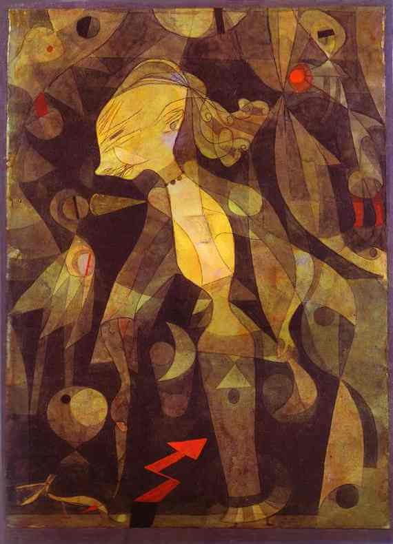 A Young Lady's Adventure, 1922, by Paul Klee